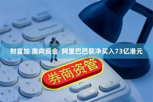 财富加 南向资金  阿里巴巴获净买入73亿港元